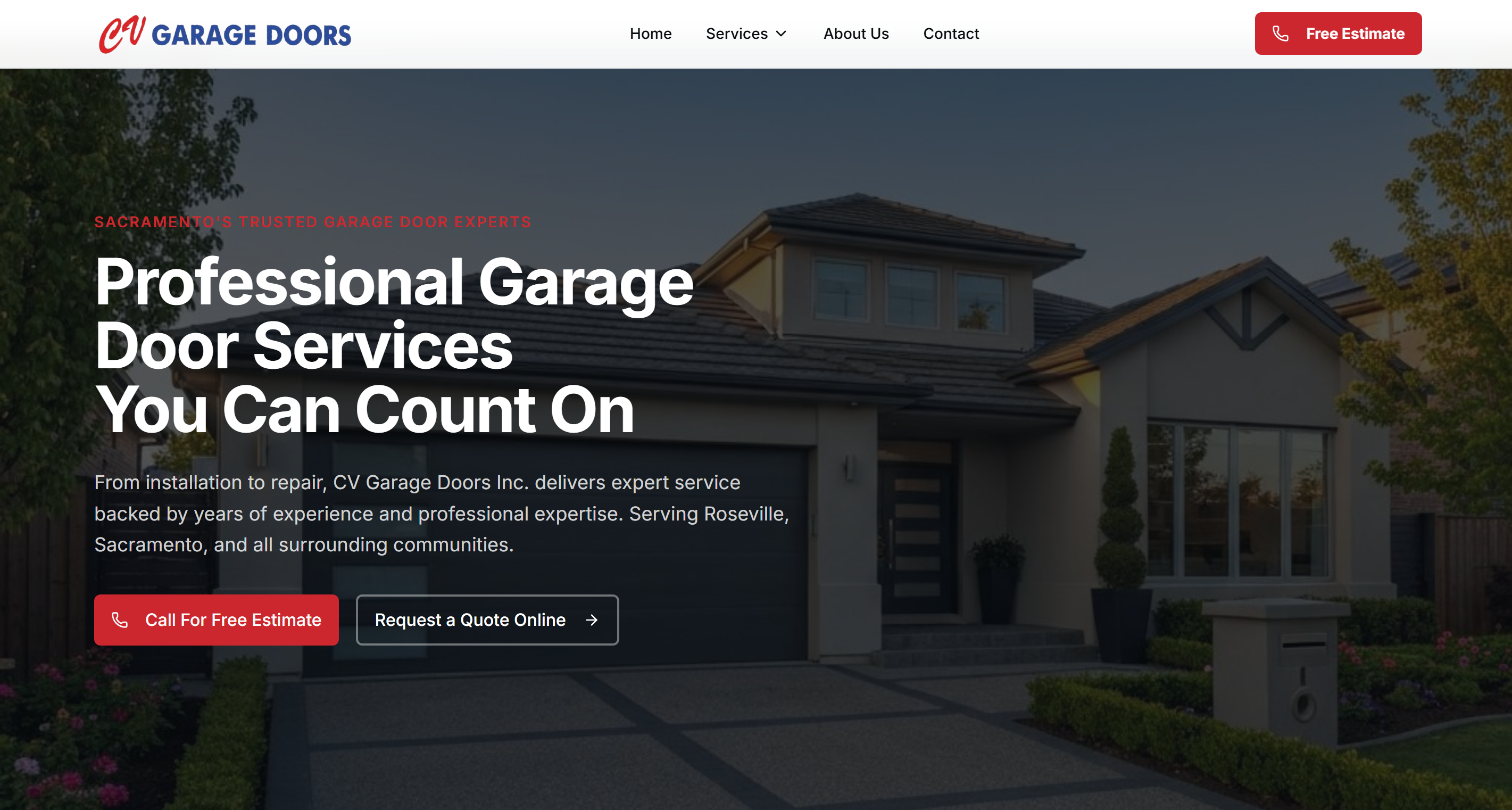 CV Garage Doors screenshot